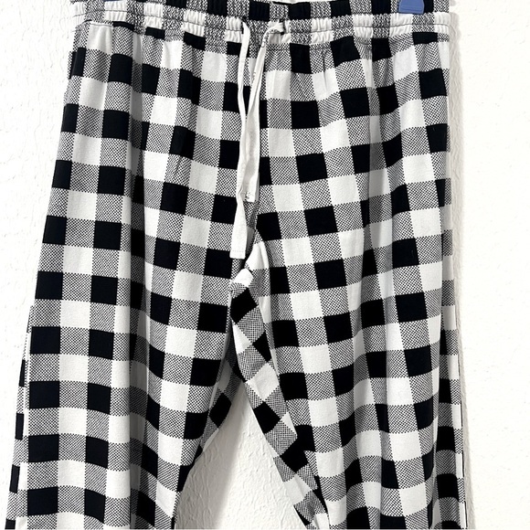 Calvin Klein Sleepwear Women’s Size Small Black White‎ Plaid Lounge Pants EUC - Picture 2 of 7